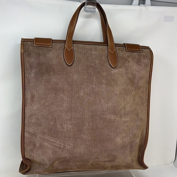 Leather and Suede North South Hand Tote Business Bag with Wallet - Picture 6 of 15